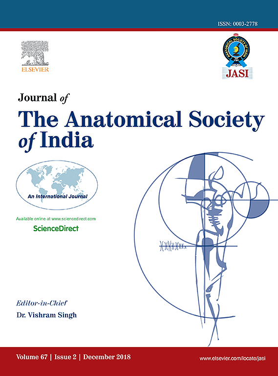 Go to journal home page - Journal of the Anatomical Society of India